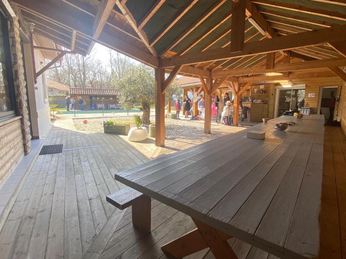 Ensemble De 3 Villas Avec Piscine Chauffee, Esprit Detente Sanguinet Exterior foto