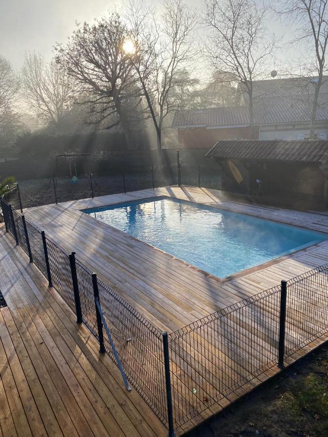 Ensemble De 3 Villas Avec Piscine Chauffee, Esprit Detente Sanguinet Exterior foto